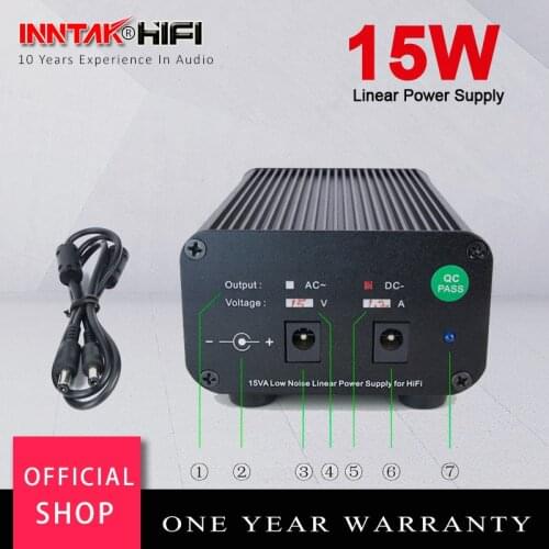 15VA Low noise Linear Power supply DC5V 2.0A W/ 5.5X2.1mm port for CM6631 XMOS DAC HIFI, (230V &115VA)