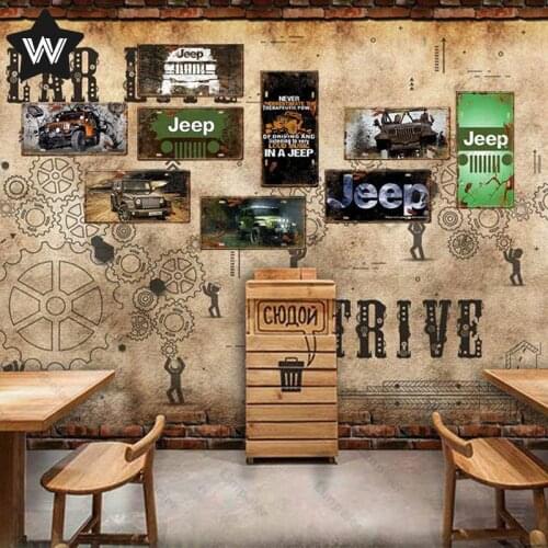 Jeep SUV Metal Sign Tin Plaque Rubicon Metal Poster Wall Stickers Vintage Style Metal Sign Tin Plate Stickers for Man Cave Decor