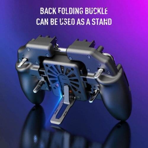 PUBG Mobile Joystick Controller L1R1 Trigger Controller Gamepad For IOS Android Six 6 Finger Call Of Duty Mobile Gamepad Cooling