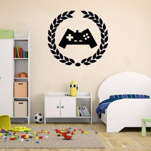Gamer Wall Decal Gamer Decals Controller Decals Personalized Gamer Room controller video game kid A11-065