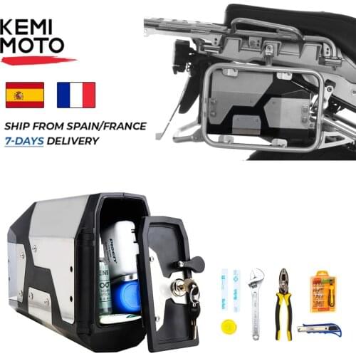 New Arrival ! 4.2L Tool Box For BMW R1250GS R1200GS R 1250 GS LC ADV F850GS F750GS Adventure motorcycle Aluminum Side Box Cases