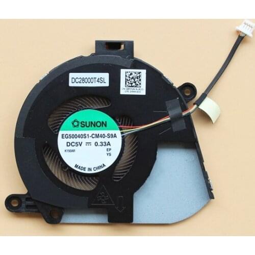 New Original Laptop CPU Cooling Fan For Dell Latitude 9520 Cooler EG50040S1-CM40-S9A 0X77GN X77GN DC5V 4Pins
