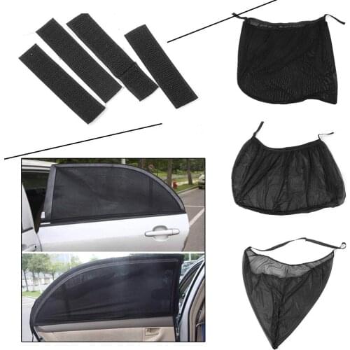 2PCS Car Anti Insect Mosquito Sunscreen Window Net Door Mesh Sun Visors Universal Automobile Parts Accessories