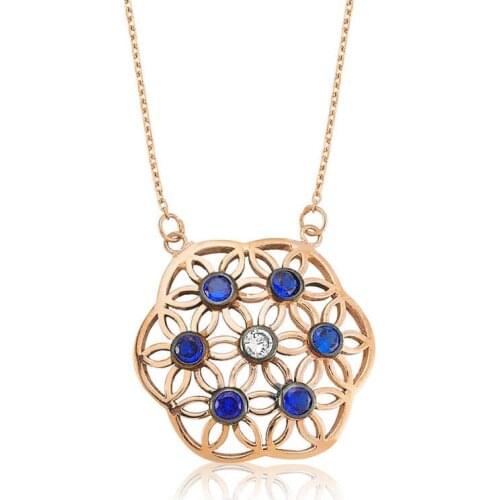Tevuli 925 Sterling Silver Flower of Life Lady Necklace