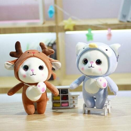 Funny Big Plush Smile Cat Giant Large Stuffed Soft Toy Doll Penguin Dinosaur Frog Stuffed Toys Christmas Gifts For Kids