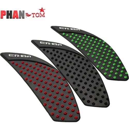 Motorcycle Protector Anti slip Tank Pad Sticker Gas Knee Grip Traction Side For Kawasaki ER6N ER-6N 2006-2015