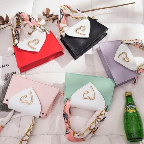 Bag Women 2021 Autumn and Winter Hit Color Portable Silk Scarf Bag Shoulder Bag Diagonal Bag Mobile Phone Coin Purse