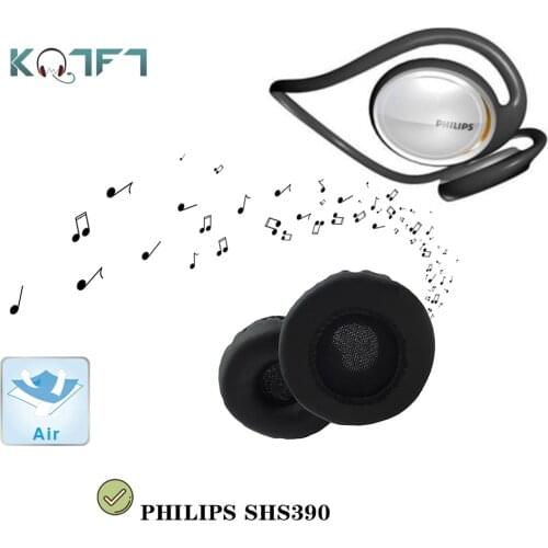 KQTFT 1 Set of Replacement EarPads for PHILIPS SHS390 Headset EarPads Earmuff Cover Cushion Cups