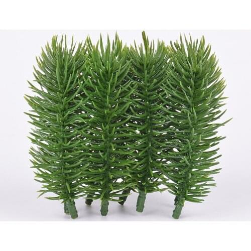 10pieces Artificial pine needles Fake Plants Branches Artificial Leaves flowers For Christmas Tree Home Decorations DIY