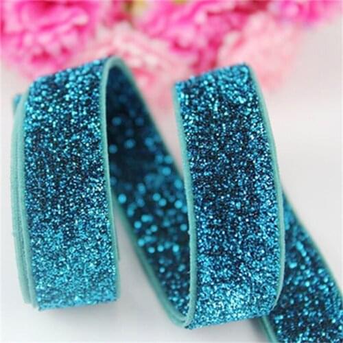 10 yards 16mm no patern elastic metallic band sewing elastic ribbon DIY gilr hair tie