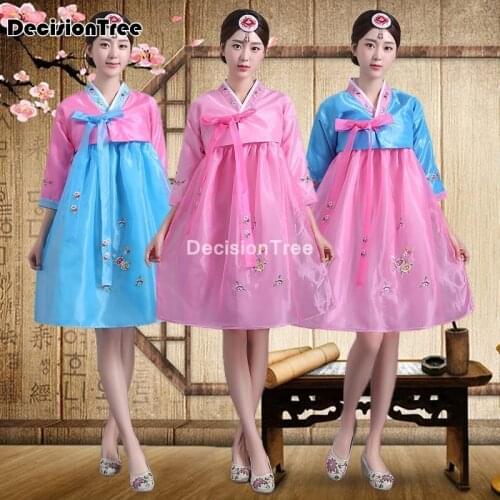 2021 traditional korean clothing for women hanbok dress ancient costume retro court korea stage performance clothing