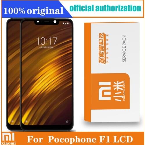 2246*1080 Original 6.18" for Xiaomi Poco F1 LCD Touch Screen Digitizer Assembly for Mi Pocophone F1 Display Replacement