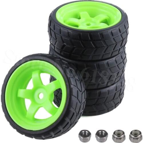 4pcs-Pack RC Tires & Wheels 26mm Foam Insert For HSP HPI Himoto 1:10 On Road Car Model Parts