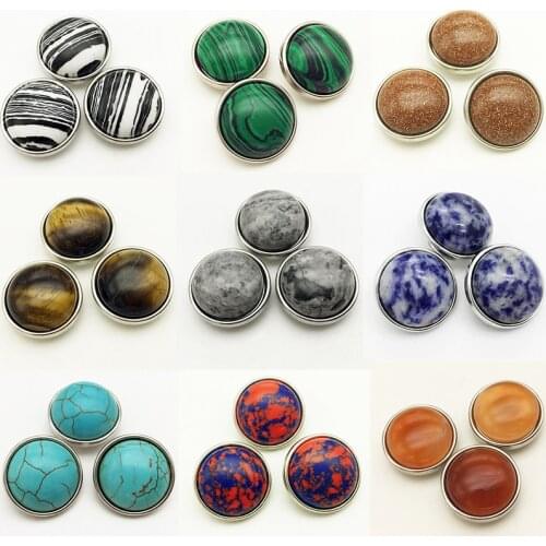 5pcs/lot High quality 18mm stone snap button for DIY jewelry TB506