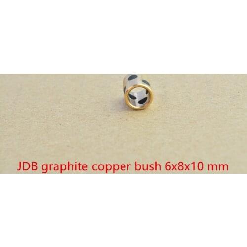 6mm bearing 6mmx8mmx10mm linear graphite copper set bushing oil self-lubricating JDB 6x8x10 1pcs