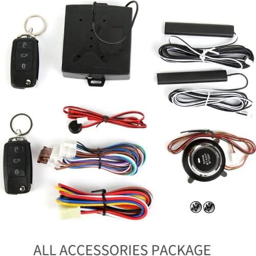 9007 VW Auto car keyless entry start system one start stop engine push button vehicle alarm PKE remote start dropshiping