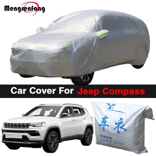 Full Car Cover For Jeep Compass SUV Sun Shade Anti-UV Rain Snow Resistant Dustproof Cover