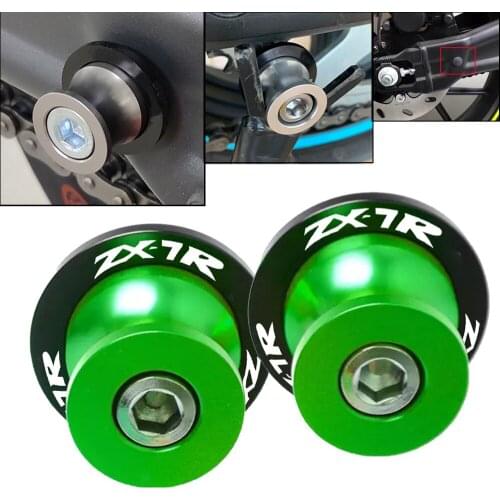 For KAWASAKI ZX7R ZX7RR ZX 7R 7RR 1998-2003 2002 2001 2000 1999 Motorcycle Swingarm Spools Slider Stand Screws Slider Protector