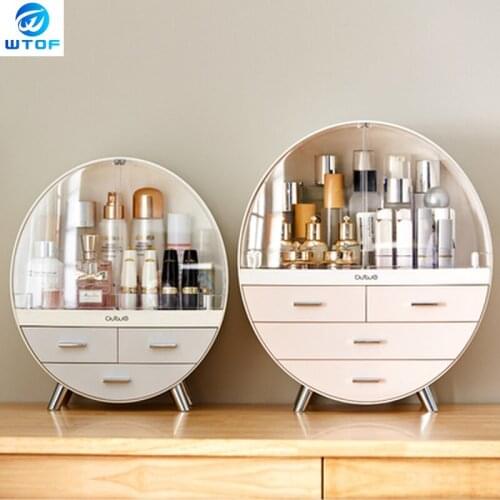 Home Fashion Drawer Makeup Storage Box Bathroom Brush Lipstick Holder Desktop Acrylic Jewelry Cosmetic Skin Care Organizer Rack