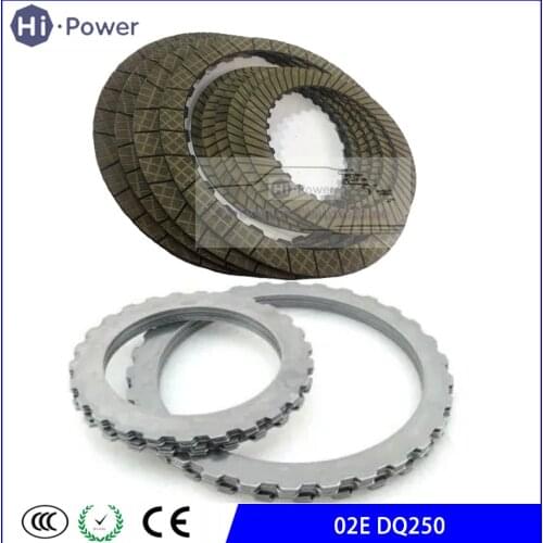 DQ250 DSG 02E Auto Transmission Clutch Friction Plate And Steel sheet plate kit