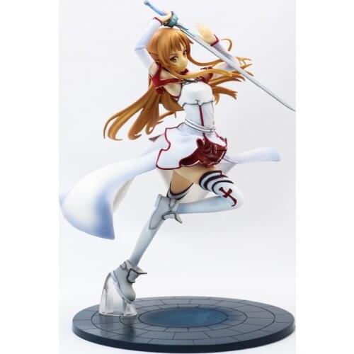 20cm SAO Sword Art Online Yuuki Asuna Action Figure Knights of The Blood Ver. 1/8 Scale PVC Collection Model Toys