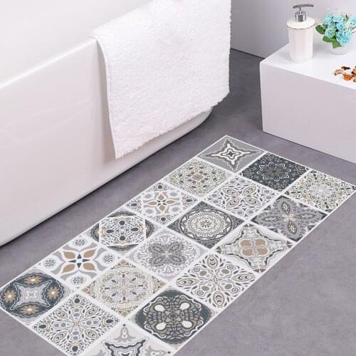 Funlife® Portuguese Tiles Floor Sticker Decorative Waterproof Anti-slip Ground Stickers for Kitchen Camper Bathroom Home Decor