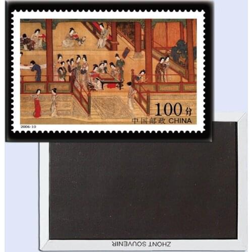 China Stamp Collection 26042 Metal fridge magnet home decoration souvenir gift