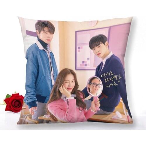 Custom True Beauty Zipper Pillowcase Home Decoration Satin Fabric Square Pillowcase 40x40cm 60x60cm Bedroom Pillow Cover 1.15