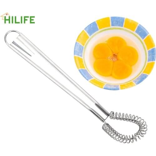 Mini Whisk Spring Blender Kitchen Accessories Egg Beater Stainless Steel Milk Frother Foamer