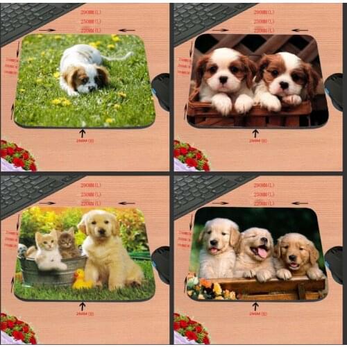 Fashionable 2017 New Arrival Customzied Love Puppies olden Retriever Dogs Pets Funny Mouse Mat Durable Computer Mousepad