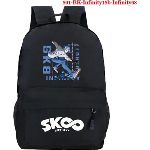 Fashion Backpack Anime SK8 The Infinity Backpacks Harajuku Bag Men Laptop Bagpack Rugzak School Bags for Teenager Daily Rucksack