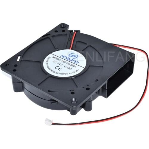 Genuine New For HONGFEI HB-1232H24 DC24V 0.50A Two Wires Cooling Fan