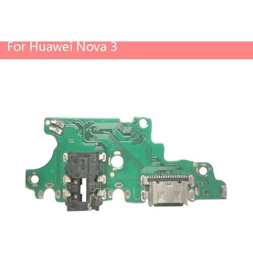 Original For Huawei Nova 3 USB Charging Charger Port Dock Connector Flex Board Replace Part