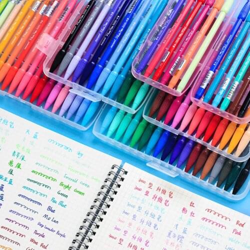 12/24/ 36 Color Gel Pens Monami Plus Pen Korean Stationery Canetas Papelaria Zakka Gift Office Material Escolar School Supplies