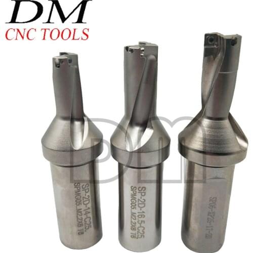 SP Drill SP-14-2D-C25 / SP-16.5-2D-C25 / SP-17-2D-C25 Violent Drill Sprinkler Drill Quick U Drill For sp inserts