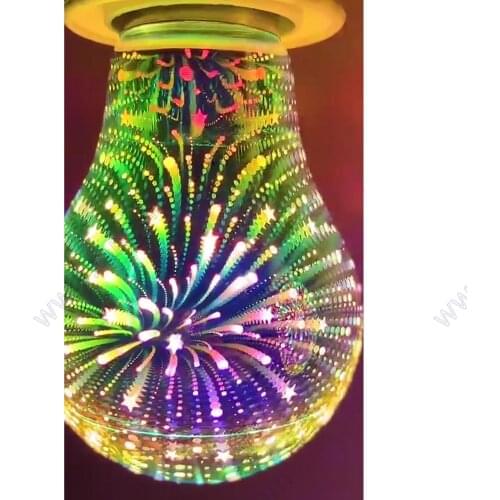3d Led Fireworks Light Bulb Lamp Lighting E27 220v Vintage Decoration Christmas Star Night Holiday Novelty 110v Edison Colorful