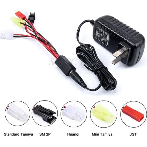 RC Smart Battery Charger With 5 Connectors For 2.4-12V 2-10s Cells Nimh/Nicd Battery of Airsoft RC Car Boat Drone Model