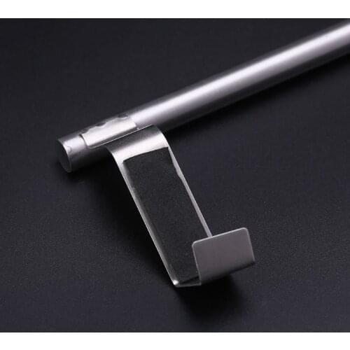 Over Door Towel Rack Bar Hanging Holder Bathroom Kitchen Hotel Cabinet Shelf Rail Stainless Steel