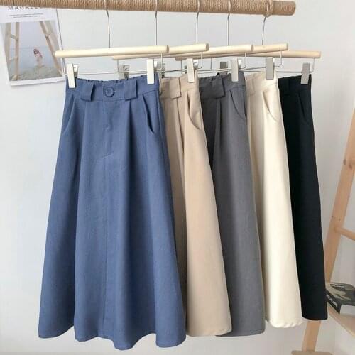 Womens clothing spring and autumn mid-length A-line skirt skirts womens