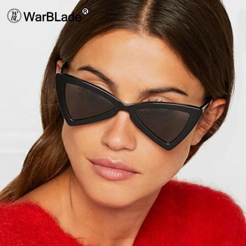 WarBLade 2020 New Fashion Triangle Cat Eye Sunglasses For Women Vintage Butterfly Sun Glasses Brand Designer Shades UV400