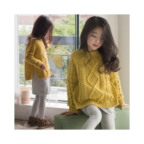 Baby girl winter clothes teenager 10 11 12 18 year thick girls sweater fairy knitting christmas sweater for girls vetement fille