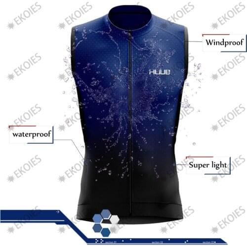 2021 HUUB Cycling Vest Mans Bicycle Sleeveless Cycling Clothes MTB Maillot Road Bike Windproof Vest Racing Gilet Ropa Ciclismo