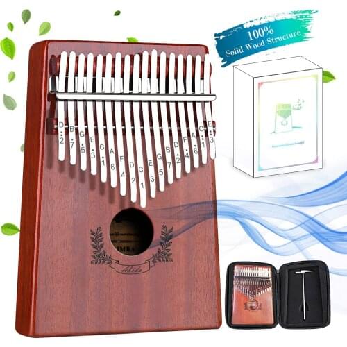 2021Hot Selling 10-note Kalimba Thumb Piano with Mahogany Wood Dropshipping Mbira Finger Gifts for Kids and Piano Beginners