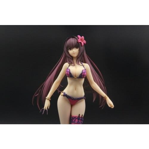 26CM Japanese anime figure Fate / Grand Order Scathach swimsuit action figure collectibe model toys for boys