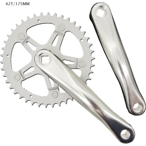 42T 175 MM aluminum alloy single speed fixed gear folding bike crank chain wheel