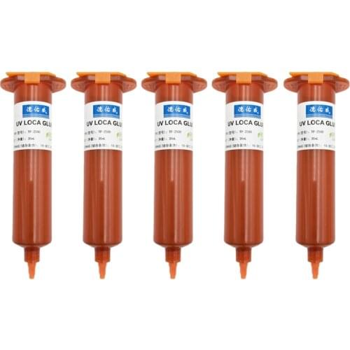 5Pcs/lot TP-2500 Loca UV Glue Liquid Silicone Optical Clear Adhesive 30ml for Repair Glass Cellphone Screen Repairing