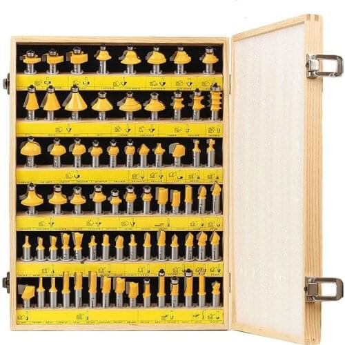 High Archives 70 pcs Suit Carpentry Milling wood Cutter Trimming Carving Machine Bakelite Milling Carbide