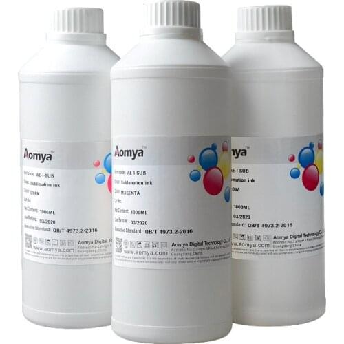 Aomya 1000ml x 4 Colors Wholesale Universal Sublimation Ink for Epson Stylus Photo T60/RX5900/C67/C87 Printing Ink