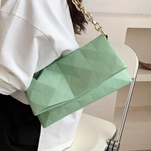 Branded Designer Women Messenger Bag Thick Chain Female Shoulder Armpit Bags Small Flap Crossbody Bag Lady Clutch Handbag Purse