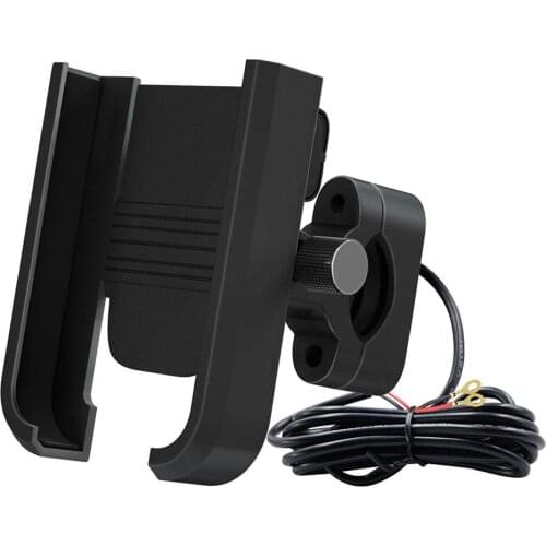 Motorcycle Mobile Phone Holder With USB Charger Features for Motorbike Mirror GPS Stand Bracket Cell Phone Mount Support